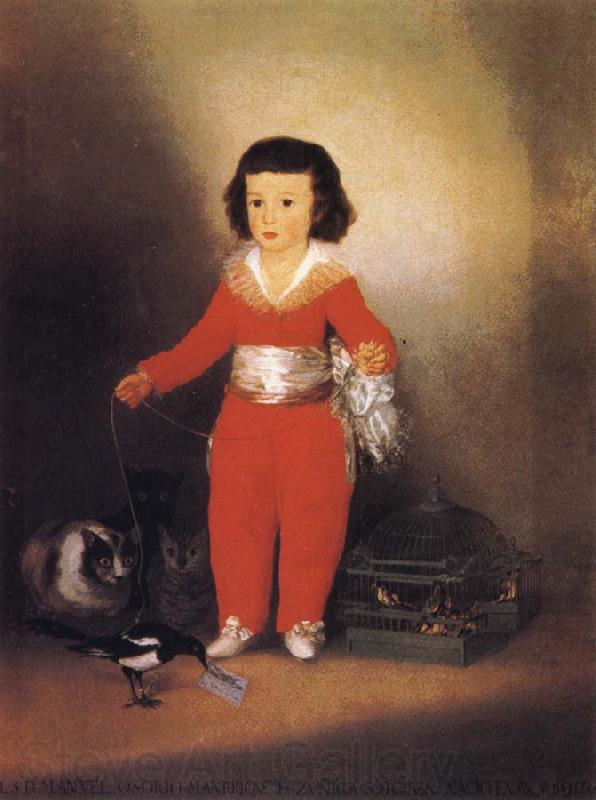 Francisco Jose de Goya Don Manuel Osorio Manrique Spain oil painting art